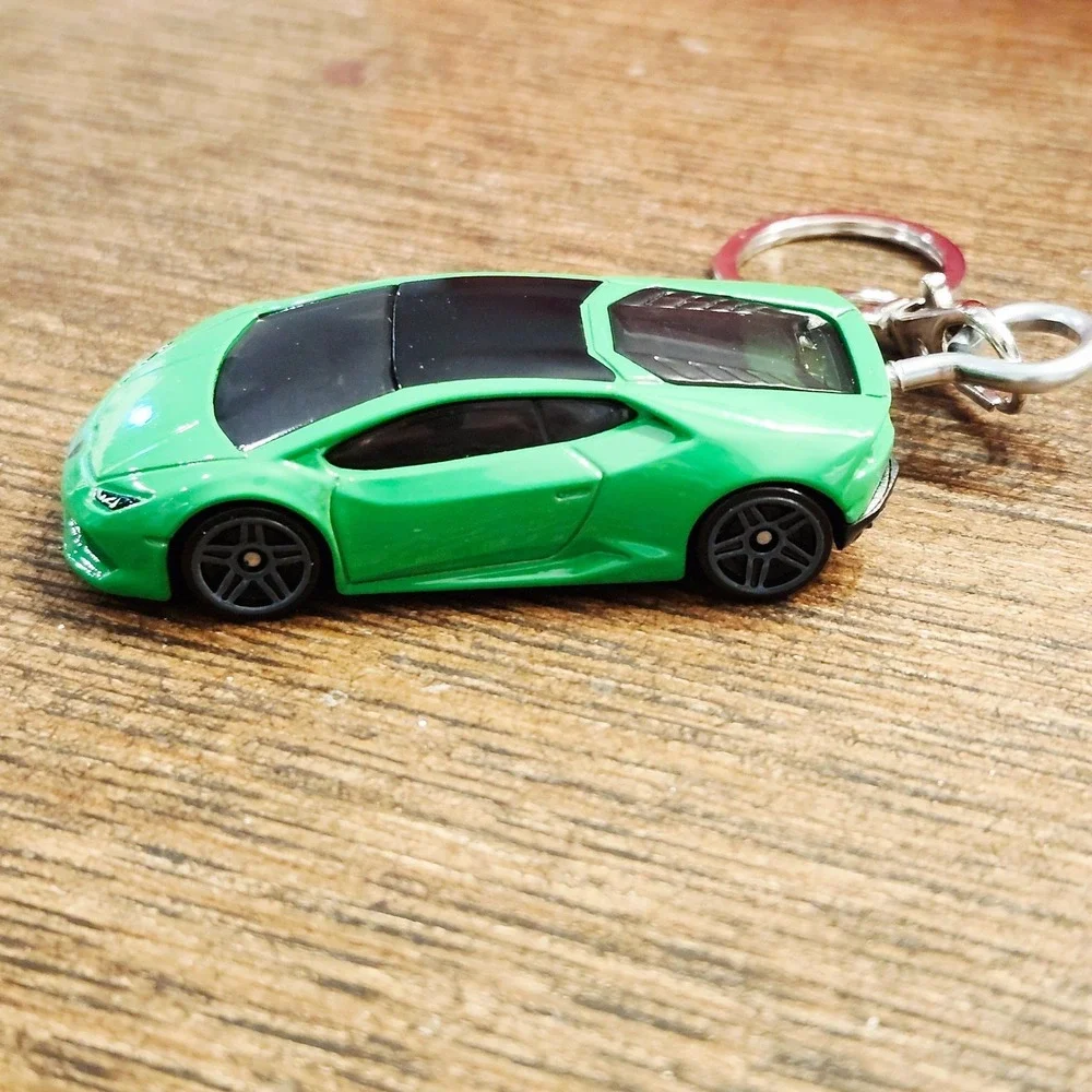 Lamborghini‎ Huracan Green LP610-4 Keychain Keyring 1:64 Custom Hot Wheels